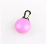 Pink Светодиодный сигнальный светильник для домашних животных, светильник-вспышка, ошейник для собак, кошек, светящийся кулон, ночные безопасные поводки, ожерелье, светящиеся яркие декоративные ошейники - Цвет: Pink