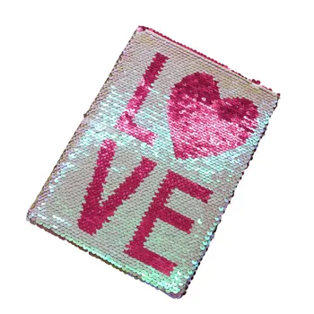 

A5 Reversible Sketchbook Writing Pads Diary Book Mermaid Sequins Notebook School Fashion Gifts Notebook