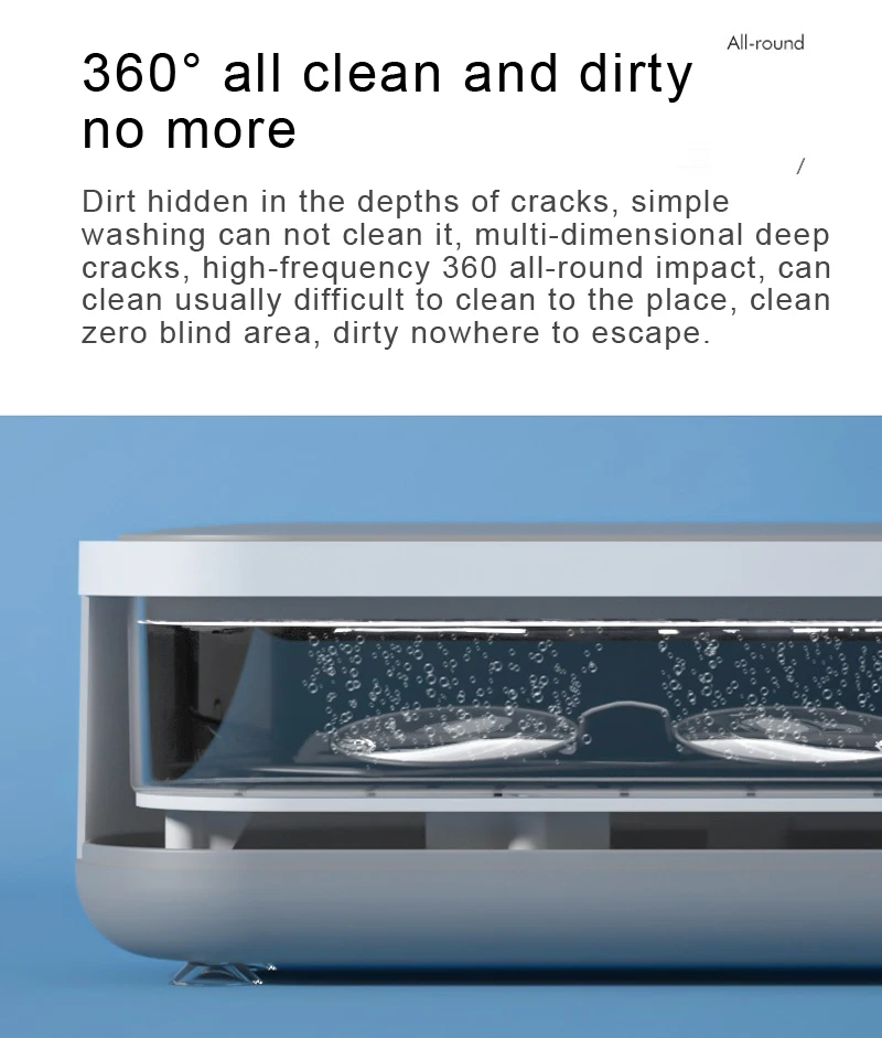 máquina de limpeza ultrassônica alta frequência vibração lavagem limpeza limpeza jóias óculos relógio lavagem anel pequeno