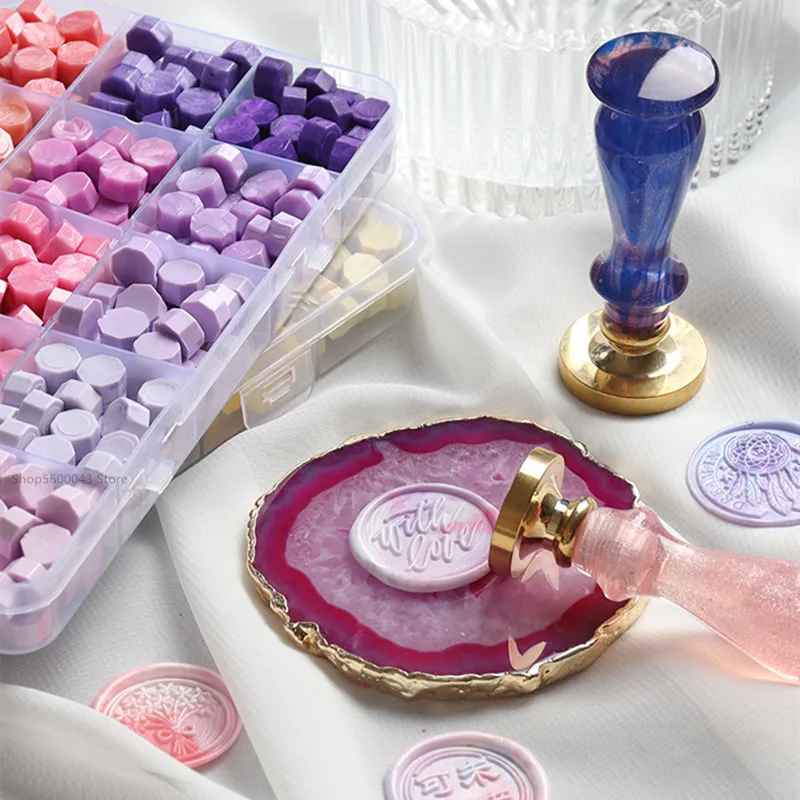 Sealing Wax Stamp Making Tools Set Seal Beans Stamp Beads for Vintage Craft Envelope Wedding Seal sealing wax beads sealing wax beans wax seal beads