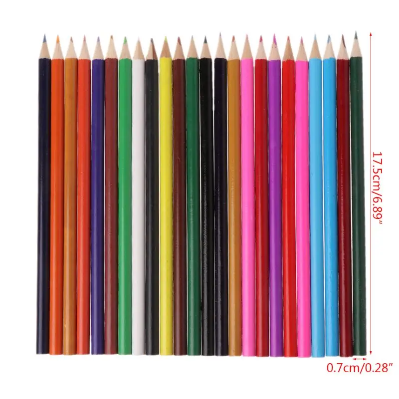 

24 Colors Perfect Fine Art Drawing Graffiti Oil Base Sketch Pencils for artist