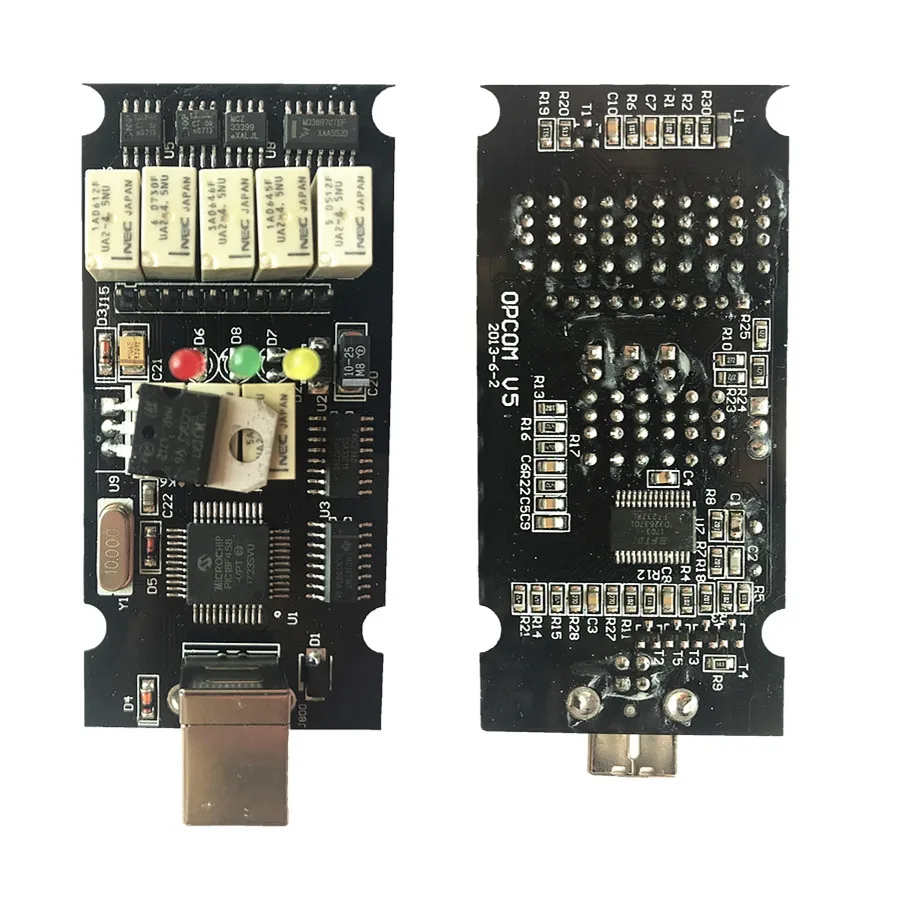 Последняя версия прошивки OPCOM 1,99 1,95 1,78 1,70 1,65 OBD2 CAN-BUS считыватель кода для Опель OP COM OP-COM диагностический PIC18F458 чип ftdi