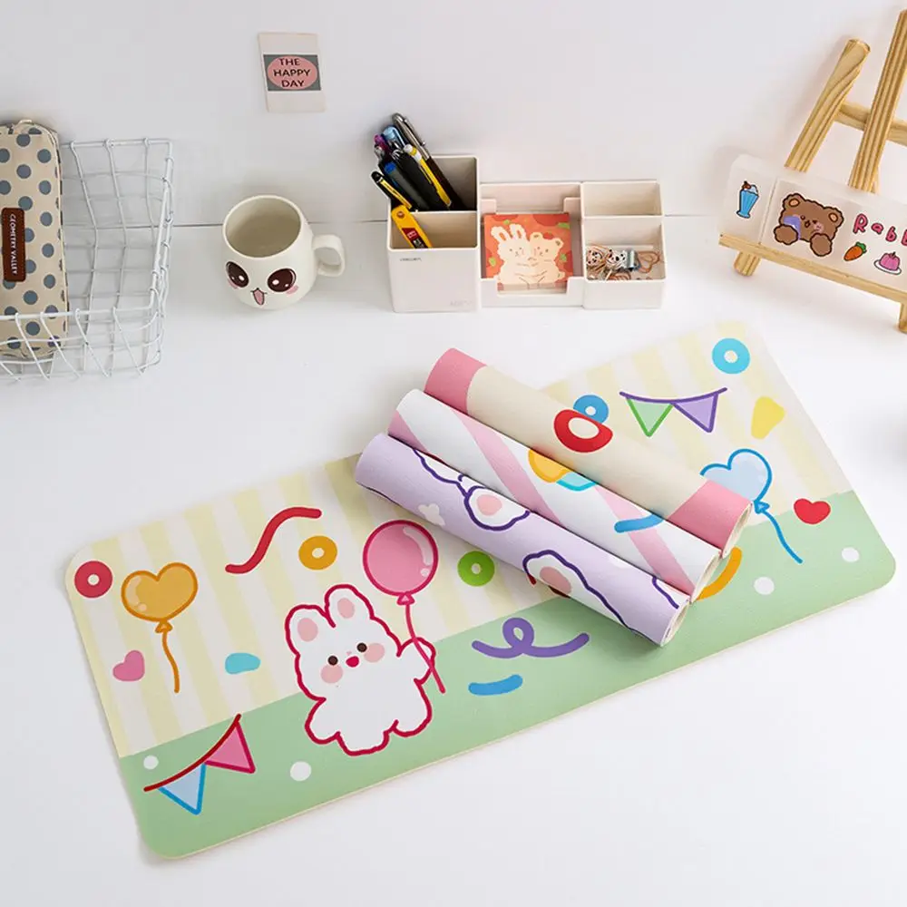 Cartoon Big Size Kawaii Soft Rubber Mouse Pad Candy Desktop Keyboard Pad Mat Antiskid Waterproof Table Desk Mat Decoration