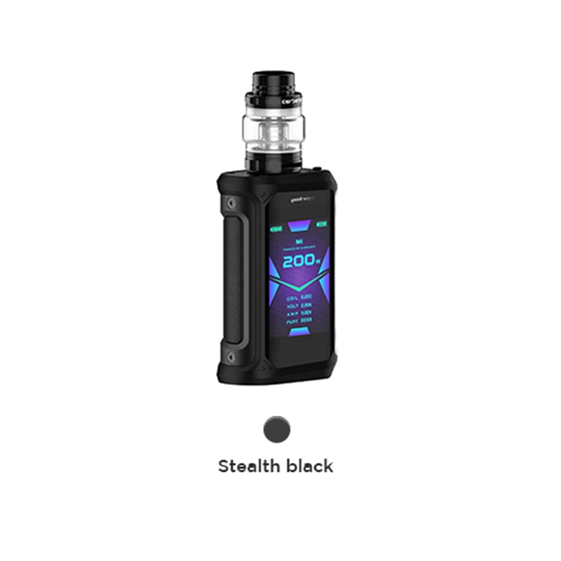 Новейший комплект для электронной сигареты Geekvape Aegis X, 200 Вт, коробка, мод и 5,5 мл, бак с двойным 18650 аккумулятором, водонепроницаемый паровой комплект для электронной сигареты - Цвет: Stealth Black