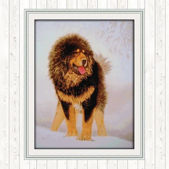 

King Power 14ct 11ct Count Print Canvas Needlework Embroidery Patterns DIY Crafts Cross Stitch Package Embroidery Kit Home Decor