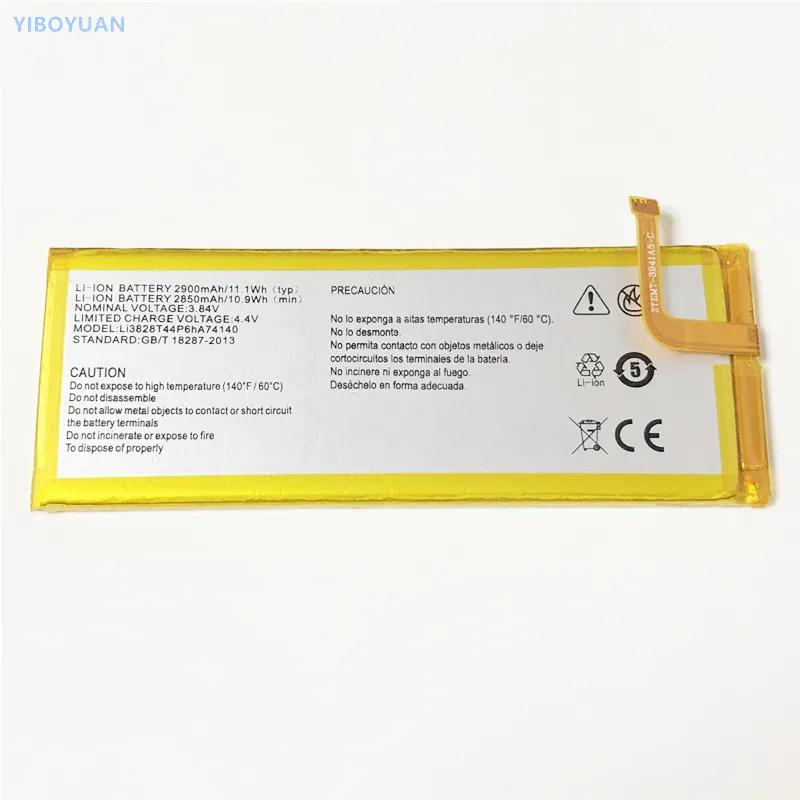 3,84 V 2900mAh Li3828T44P6hA74140 для zte Nubia Z9 Max Elite Z9 Plus NX510J NX512J NX518J 5," аккумулятор