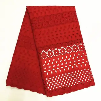 

Wine Color African Dry Lace Fabric 2019 High Quality Cotton Lace Swiss Voile Lace Swiss Voile Lace In Switzerland Best Price!!!