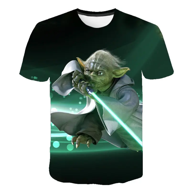 Camiseta con estampado 3D de mandaloriano para bebé Yoda, camisetas de manga corta de verano para hombre y mujer, playera guay de Star Wars Para niño y niña 2020