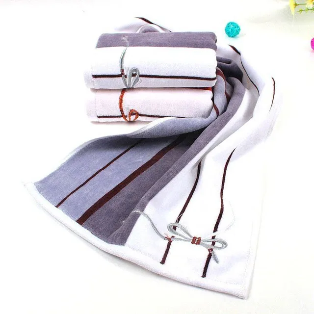 Махровое полотенце из 100% хлопка с вышивкой 2 шт. в комплекте|bath towel set|towel setjuego de toallas