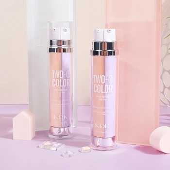

Two-color Face Repair Cream Makeup Base and BB cream Full coverage Oil-control Nude Makeup Light weight Waterproof Brighten skin