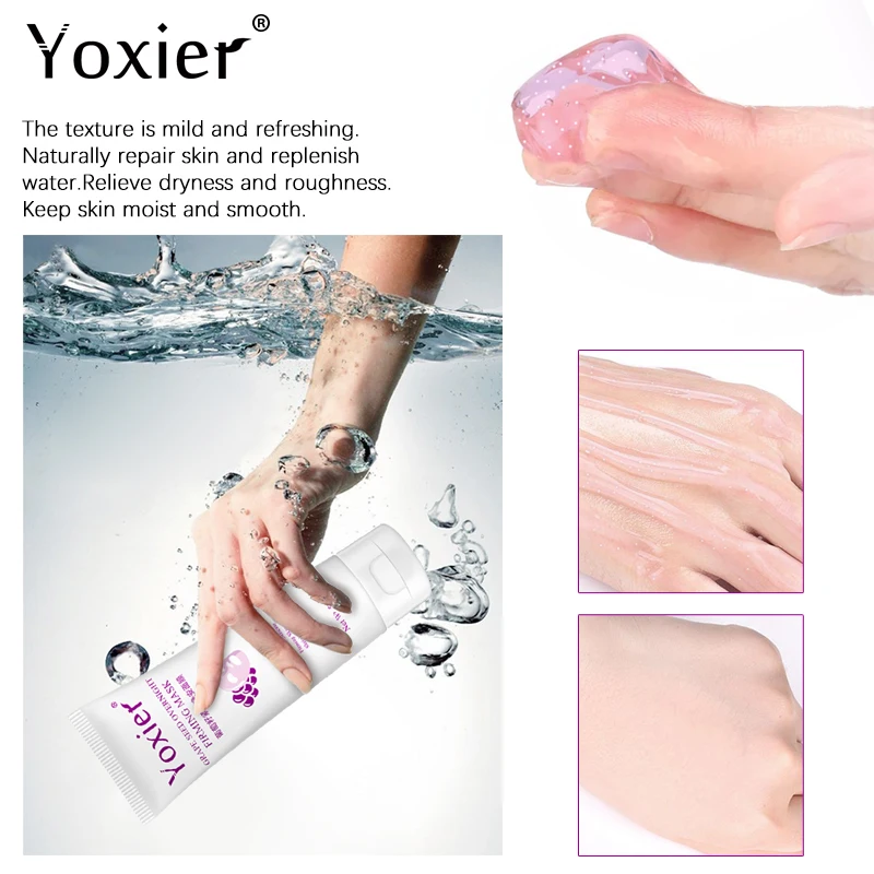 Yoxier 10 шт. маски для лица с гиалуроновой кислотой виноградных косточек Ночная