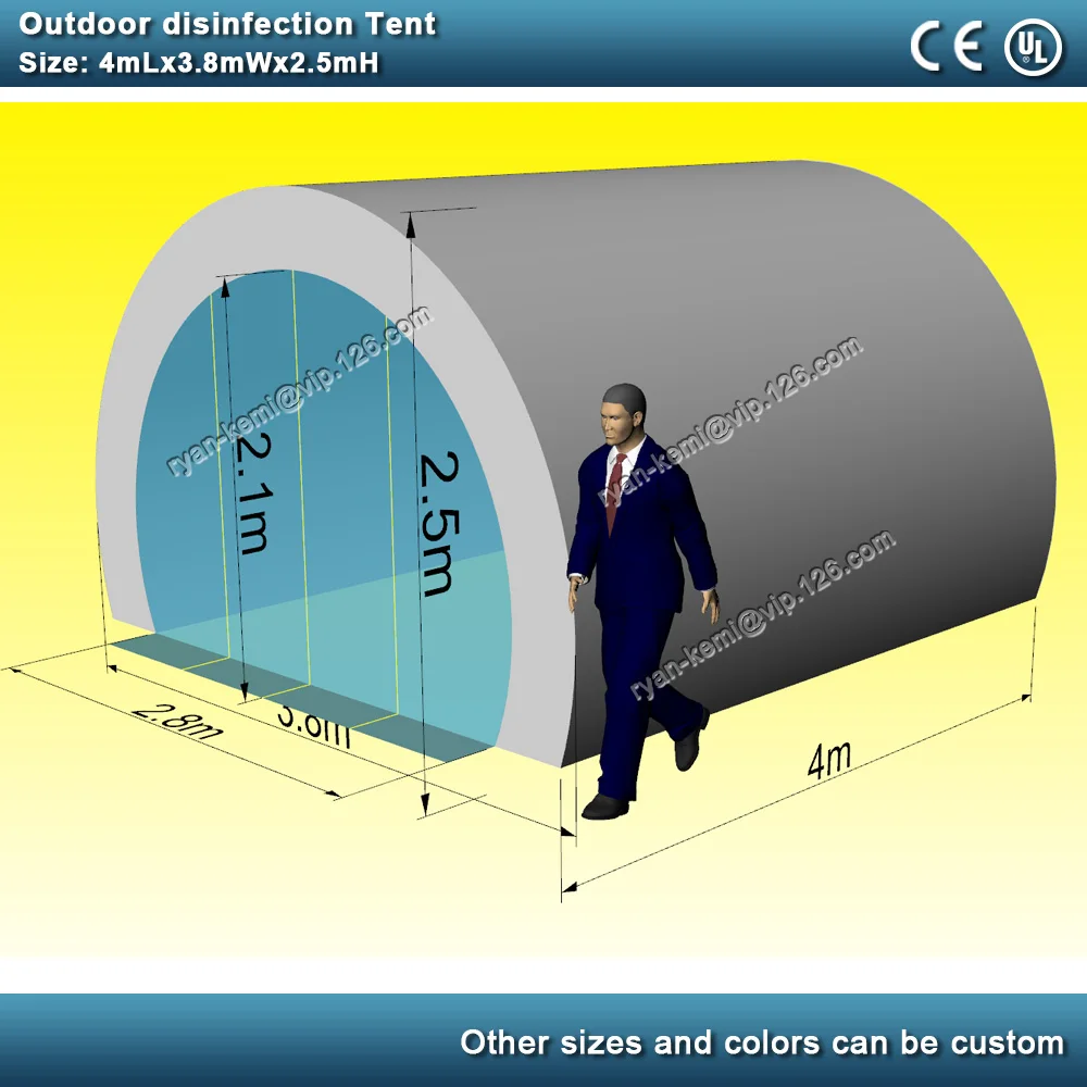 size-of-inflatable-disinfection-tent