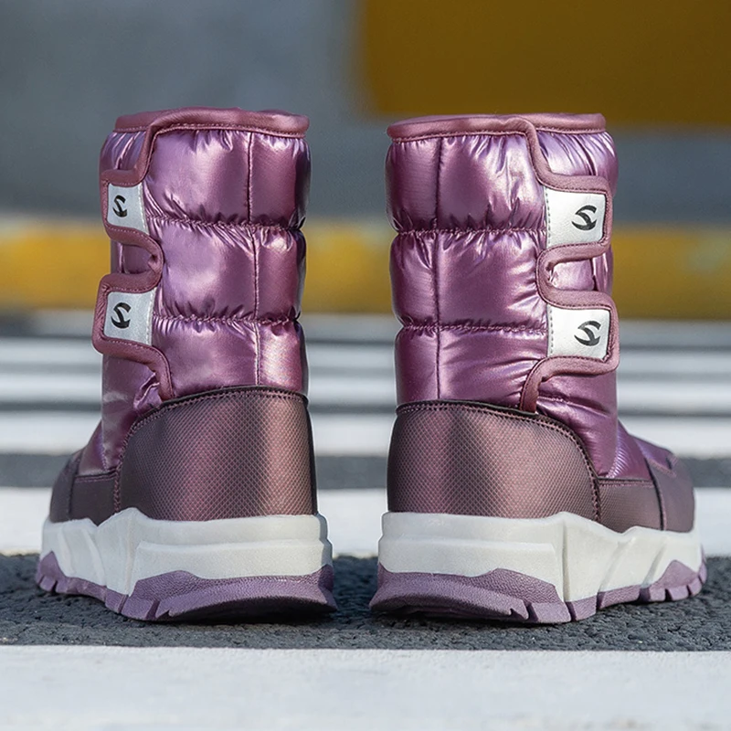 Зимние сапоги, зимняя водонепроницаемая нескользящая обувь для холодной погоды для мальчиков и девочек, теплая обувь, хлопковая обувь(для маленьких детей/больших детей