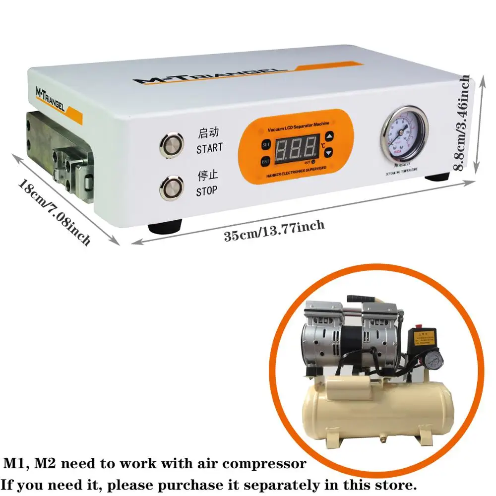 M-Triangel lcd ремонт машина экран машина для iphone ремонтный набор электроинструментов мини Автоклав ОСА аппарат для удаления пузырьков