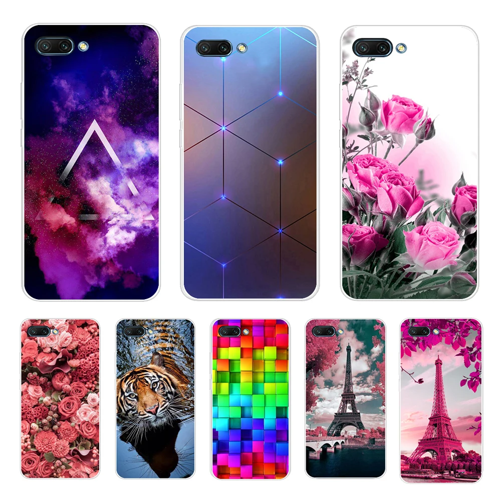 silicon case for huawei honor V10 VIEW 10 soft tpu back phone cover Etui protective printing coque | Мобильные телефоны и