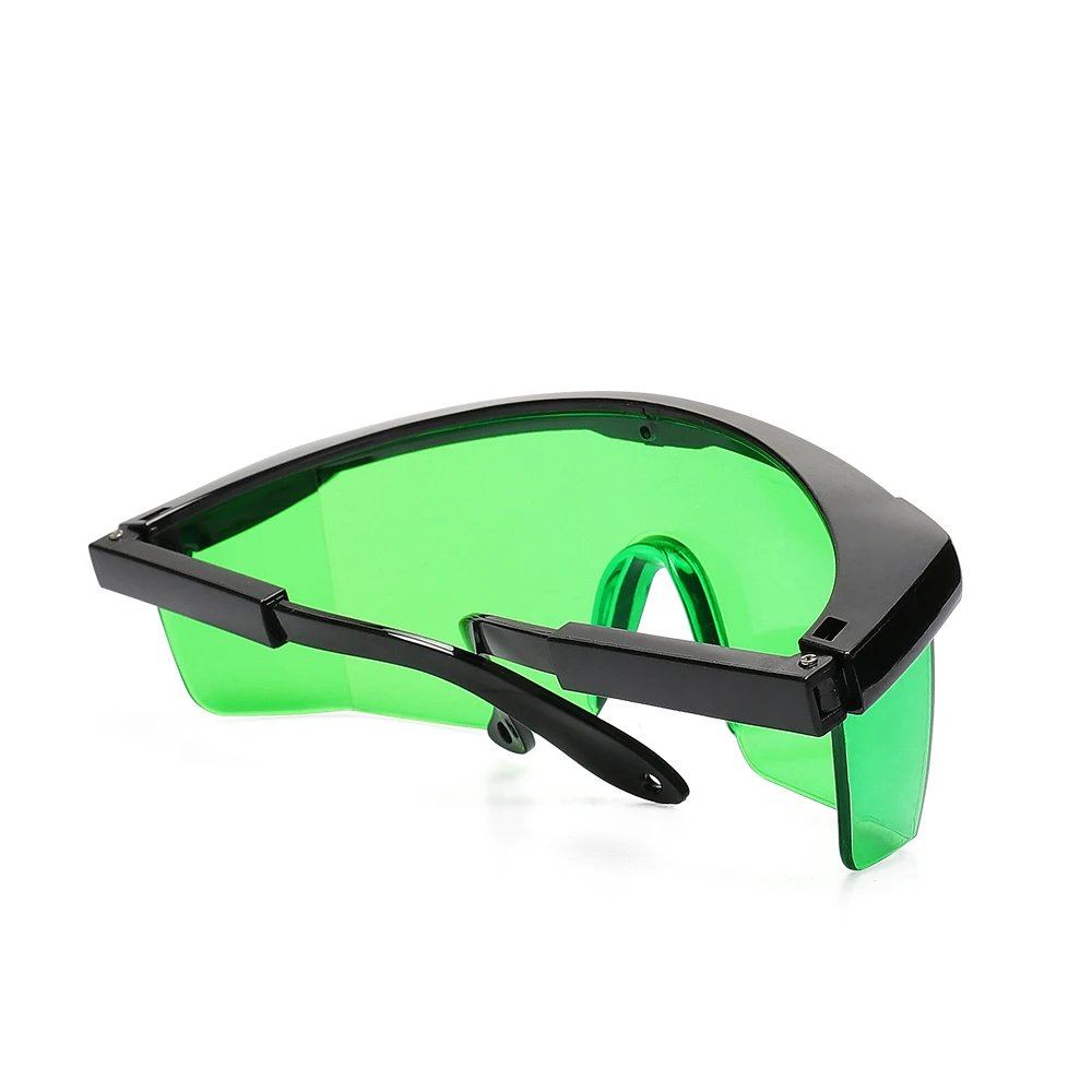Fukuda защитные очки для лазерного усиления, зеленые Регулируемые защитные очки, очки с жестким чехлом, чехол для линейных/вращающихся лазеров