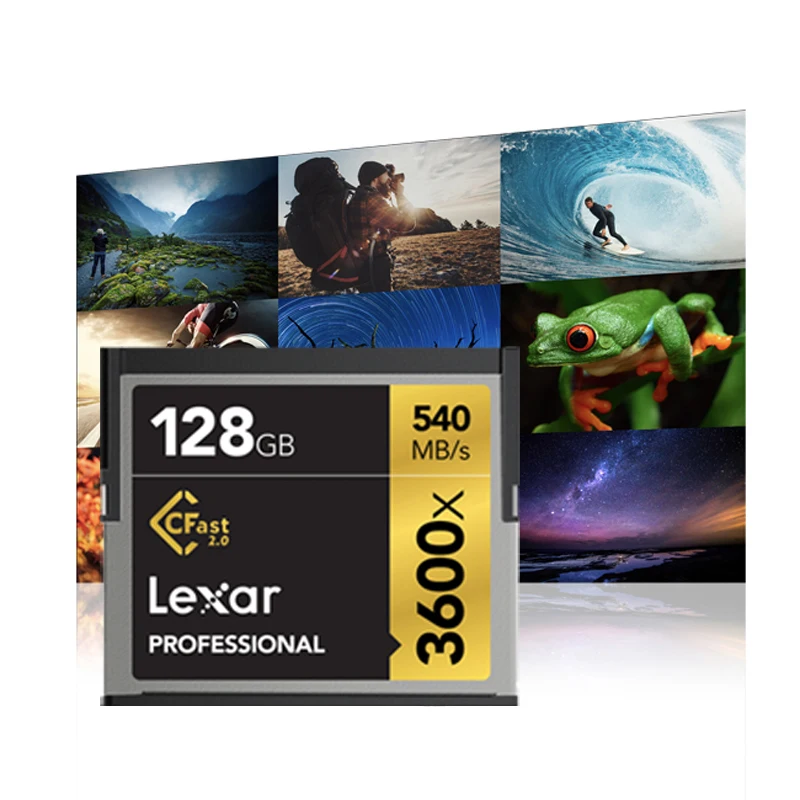 Lexar   2.0 ޸ ī, URSA  URSA ̴ ƹ̶ XC10 C300 MARKII 4K DSLR ī޶, 540 MB/s 3600x, 128GB CFast