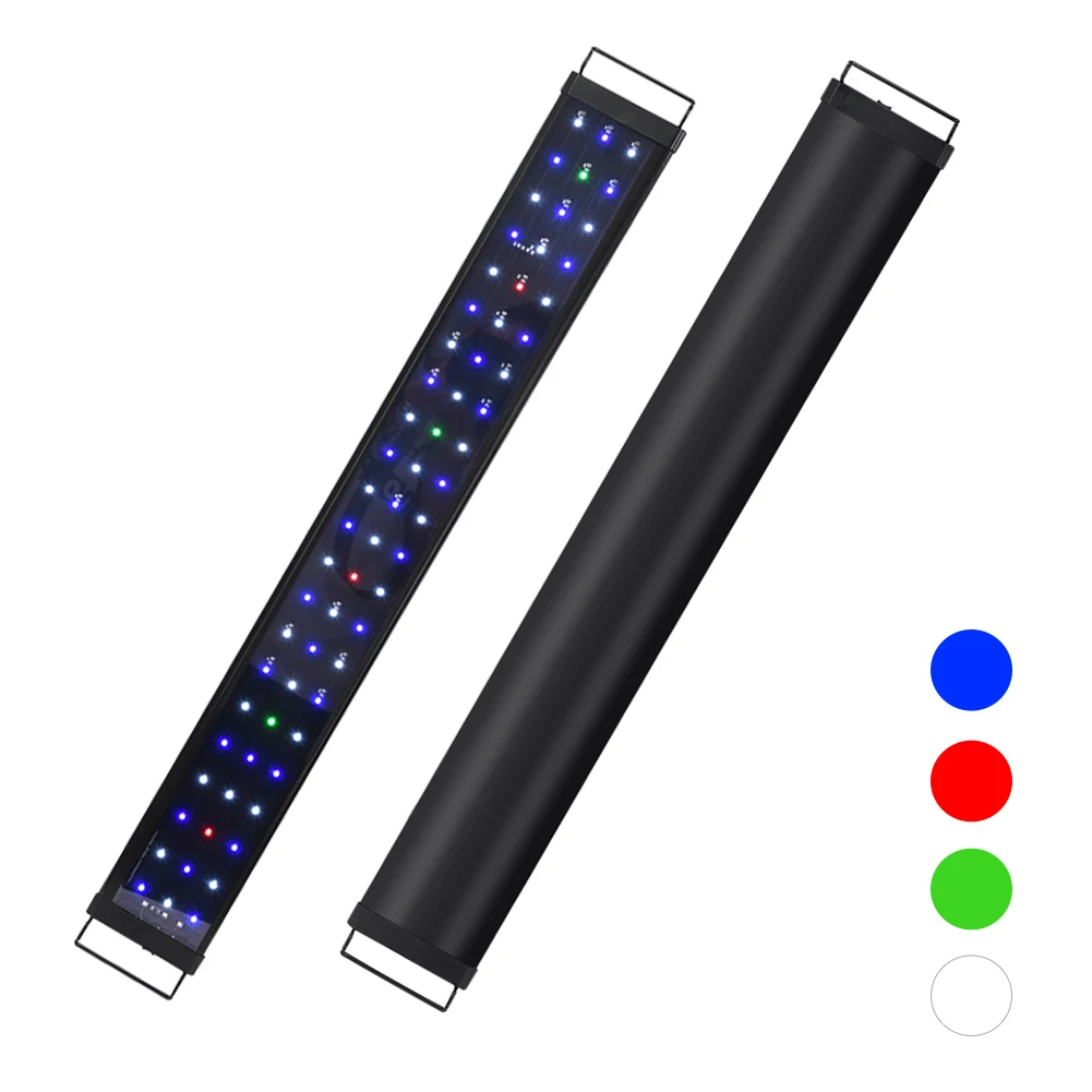 

36"Multi-Color LED Aquarium Light Full Spectrum Fish Tank Light Bar Strip 18W US Adapter