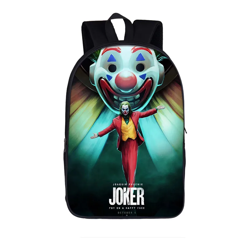 Joker Be рюкзак Reborn Joaquin Phoenix Женский Мужской рюкзак для подростков девочек и мальчиков школьный рюкзак детские школьные сумки bookbag - Цвет: 16-joker25