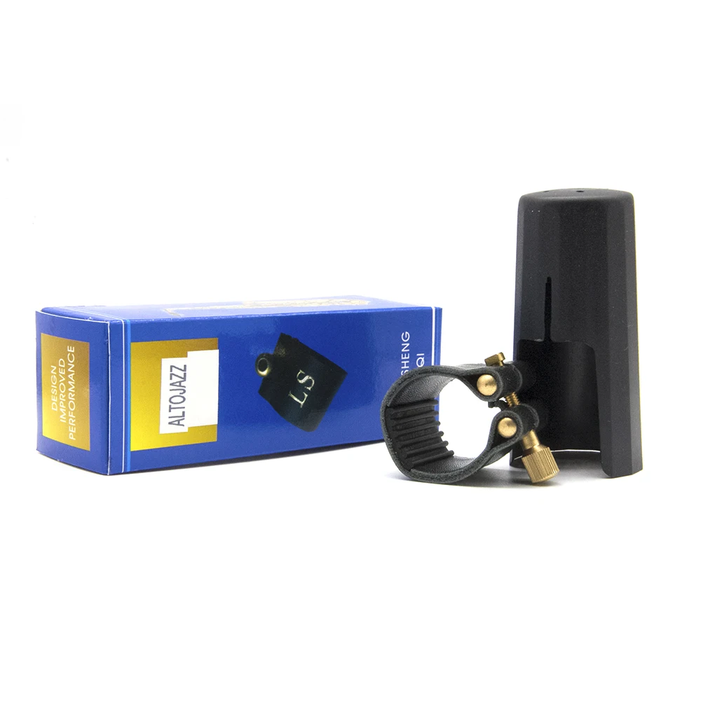 USA Jazz style Genuine Leather Saxophone Ligature Bakelite Mouthpiece Ligature Bb Clarinet Ligature Clip Alto Tenor Soprano Sax