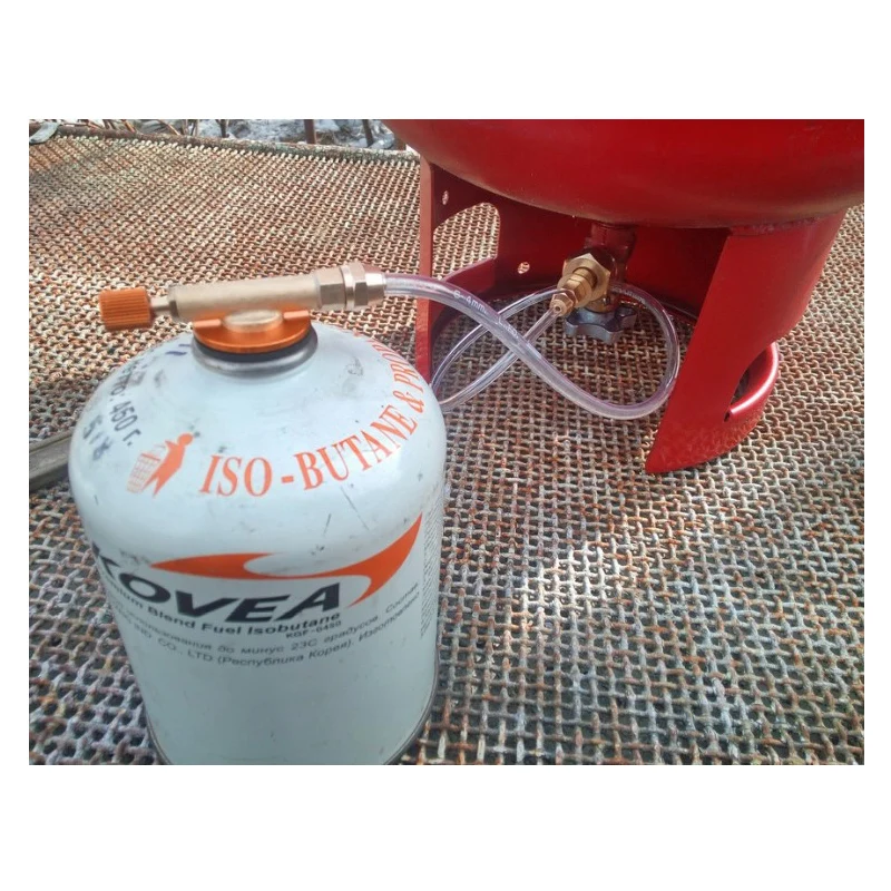 Outdoor Camping Gas Stove Propane Refill Adapter LPG Flat Cylinder Burner Gas Charging Tank Coupler Container Adapter Save Camping Gas Stove Camping Stove Gas Refill Adapter Gas Stove Gas Tank Adapter Gas Adapter Camping Stove Accessories
