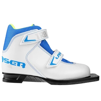 

Ski boots TREK Laser NN75 IR, white color, logo blue