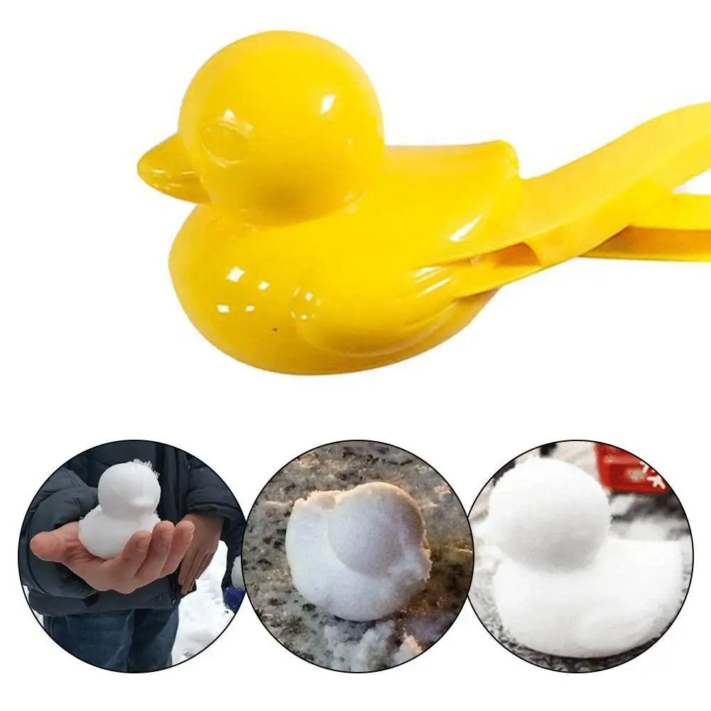 

Snow Duck Clip Set Snowball Toy Tools Outdoor Snow Thrower Anti-fall Duck Shape Snowball Cartoon Clip Creative Outdoor Fun Sport