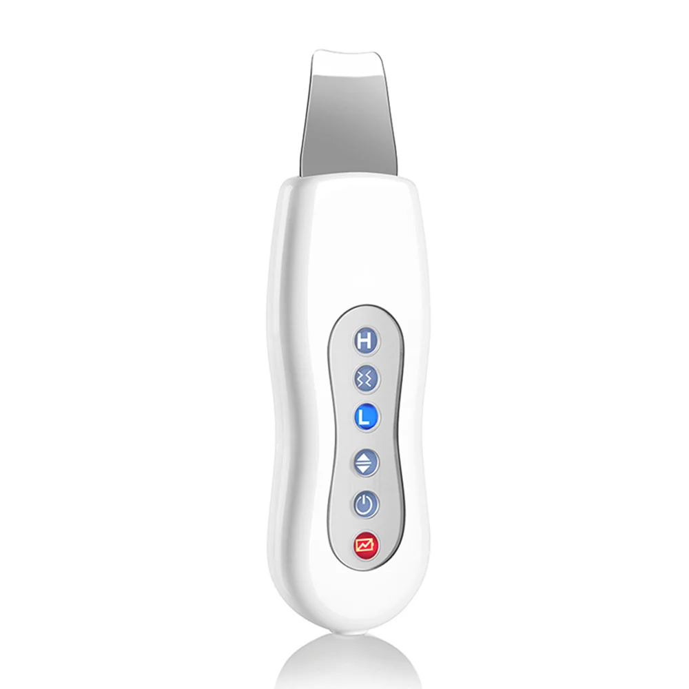 Ultrasonic Skin Scrubber Massager Machine Facial Skin Cleaning Anion Face Skin Care Ultrasound Peeling Skin Scrubber