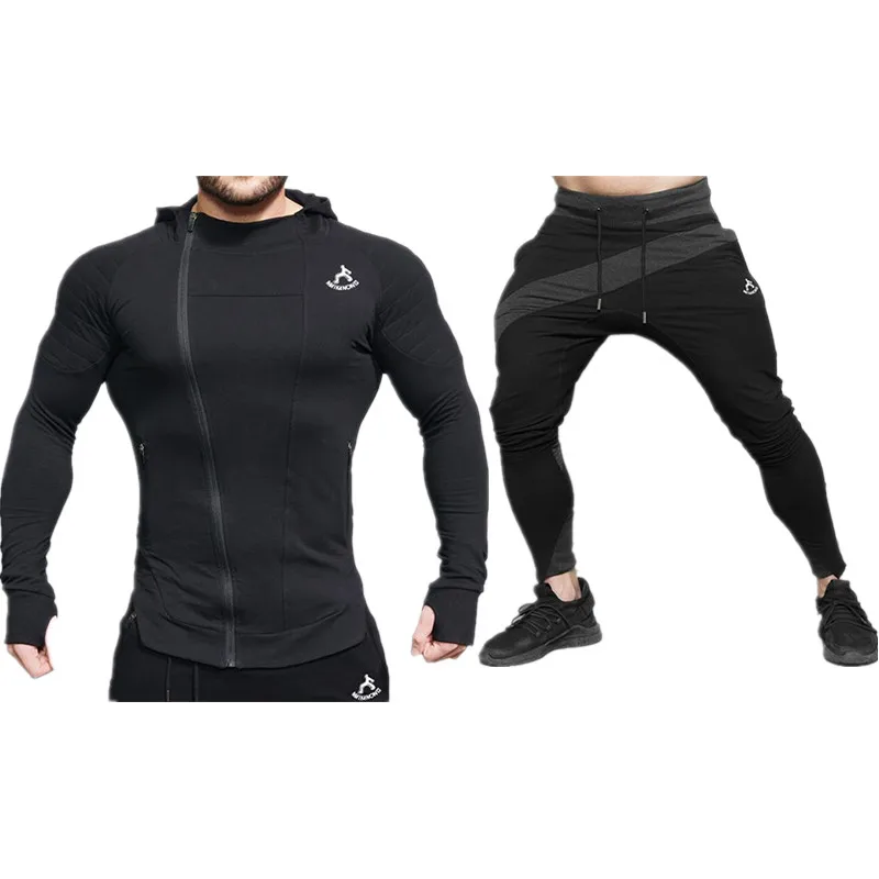 Low Price 2019 sweatshirts, pants, men's suits, gyms, jogging, suits, fitness, training, jogging, weight loss, sweating, sauna, sportswear