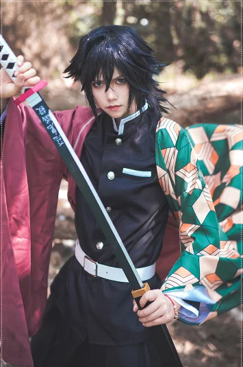 Аниме «Demon Slayer: Kimetsu no Yaiba» косплей костюм Cos Tomioka Giyuu косплей на Хэллоуин вечерние костюмы высокого качества для мужчин/женщин