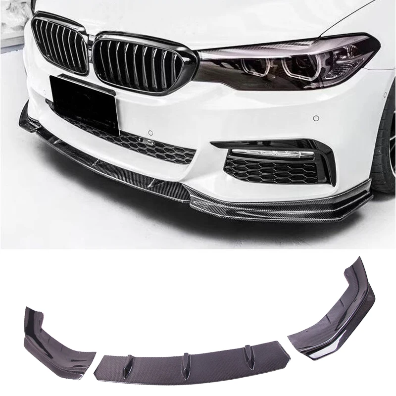 F D Стиль углеродного волокна передний спойлер для BMW 5 серии G30 G38 530i