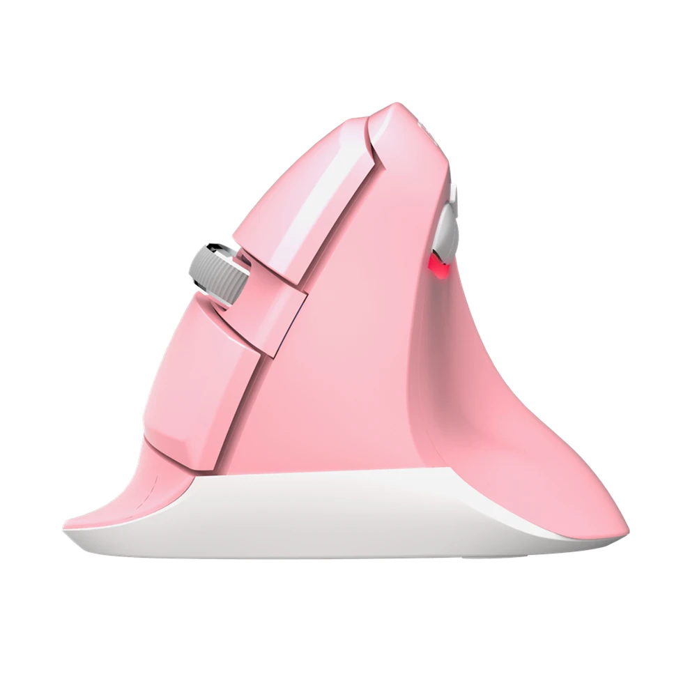 Delux M618Mini GX 2,4 ГГц Беспроводная вертикальная мышь 6 кнопок 1600 dpi Эргономичный дизайн компьютерные мини USB мыши для windows ноутбука ПК - Цвет: Pink