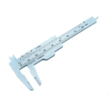 

uxcell Vernier Caliper Inch Metric Double Scale Plastic Ruler Measuring Tool 80mm 2Pcs Blue