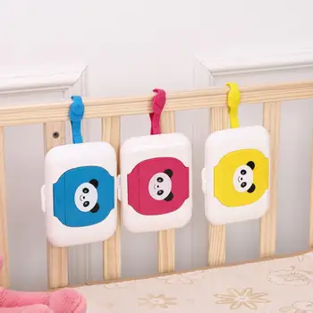 

4 Colors Wet Tissue Paper Box Care Baby Wipes Case Napkin Storage Box Cartoon Panda Print Holder Lovely Napkin Container