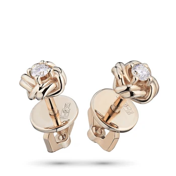 

Pusety red gold with diamond e0201ps11172800