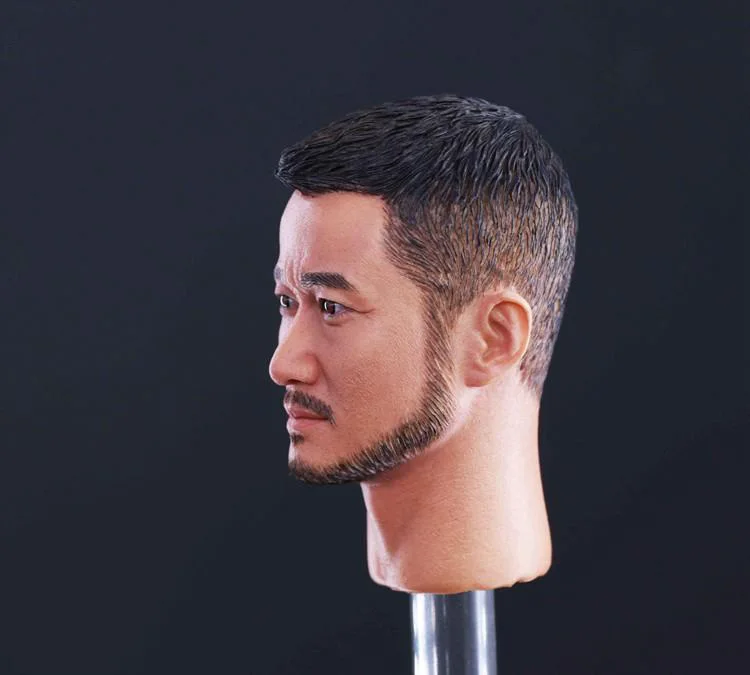1/6 шкала Мужская голова Sculpt голова резная форма Азиатский жесткий Guy Wu Jing Jason Wu голова резная форма для 12 ''тела