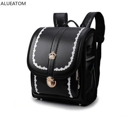 

2019 Kid Orthopedic School Bag Children Japan Backpack for Girls PU Hasp Randoseru Japanese Style Kids School Backpack Bags