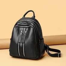 Designer Black Backpack Fashion Women Travel Backpacks Zipper Closure Oxford Daypack Schoolbag School Bag Set for Teen Bookbag