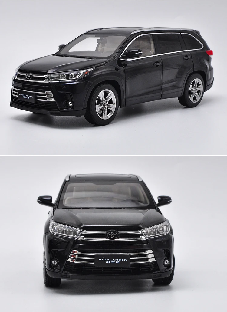 Exquisite gift 1:18 Toyota new Highlander alloy model,simulation die-cast metal collection decoration model,free shipping