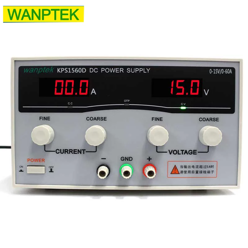 

KPS1560D High precision Adjustable LED Dual Display Laboratory And Teaching Switching DC power supply 110V 220V EU 15V/60A