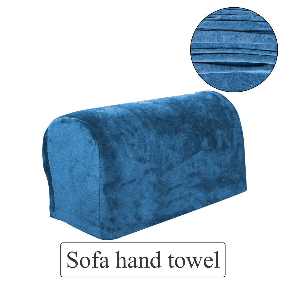 1 пара съемный диван подлокотник чехол для дивана пылезащитный прочный защитный чехол для стула кресло диван подлокотник стрейч чехол для дивана - Цвет: Синий