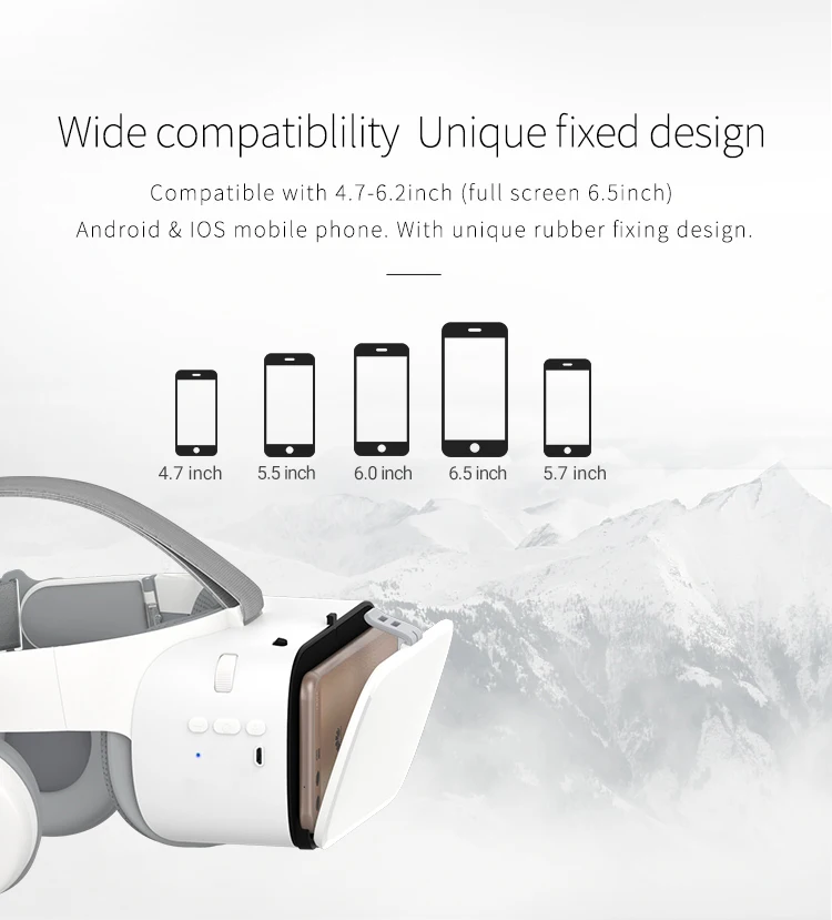  gaming Z6 VR Virtual Reality 3D Glasses Wireless VR Headset Bluetooth Headset Connection Device Box