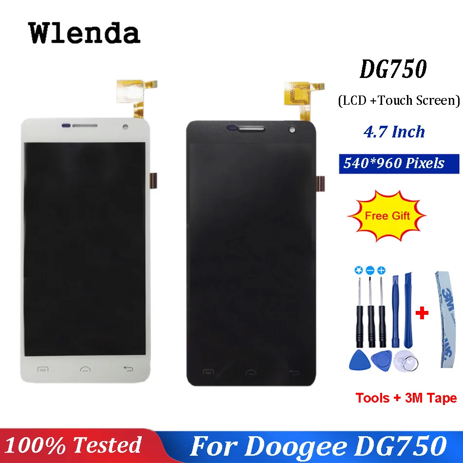 ЖК-дисплей для DOOGEE Dagger DG750 с сенсорным экраном в сборе Для Doogee DG550 + Бесплатные