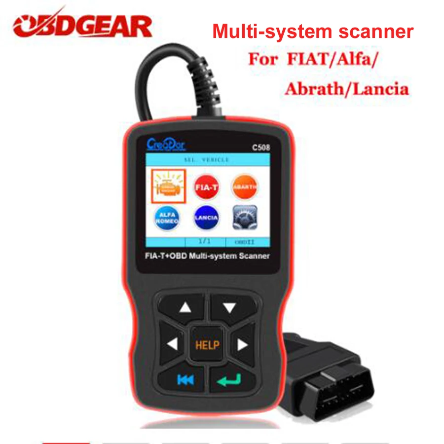 Автомобильный диагностический сканер Creator C508 OBD2 подушка безопасности/ABS