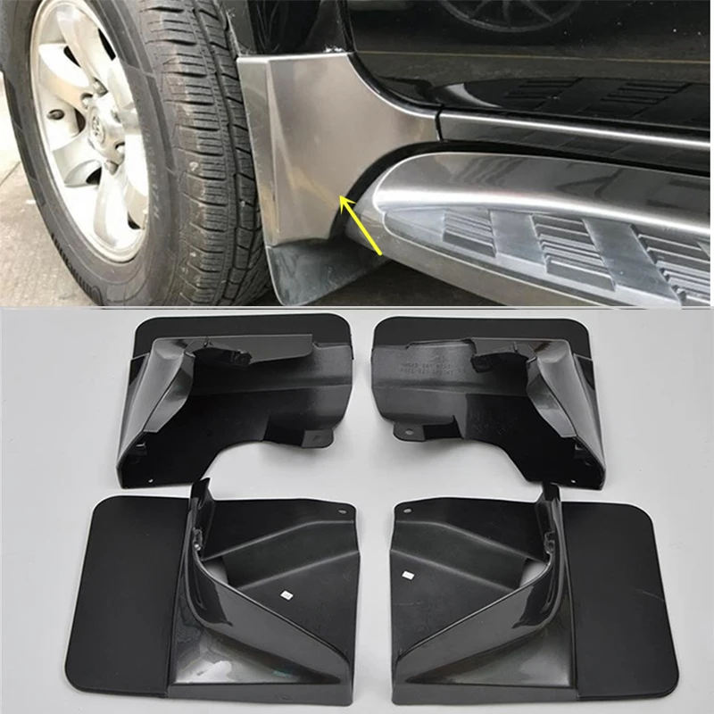 

For Toyota Land Cruiser Prado FJ120 2003 2004 2005 2006 2007 2008 2009 Mud Flaps Mudguard Fenders Splash Guards 4pcs