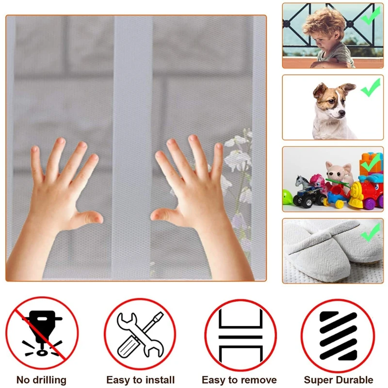 Durable Garden Netting Cartoon Child Safety Protective Net Multipurpose Bannister Guard Deck Fence Fine Mesh for Balcony Stairs