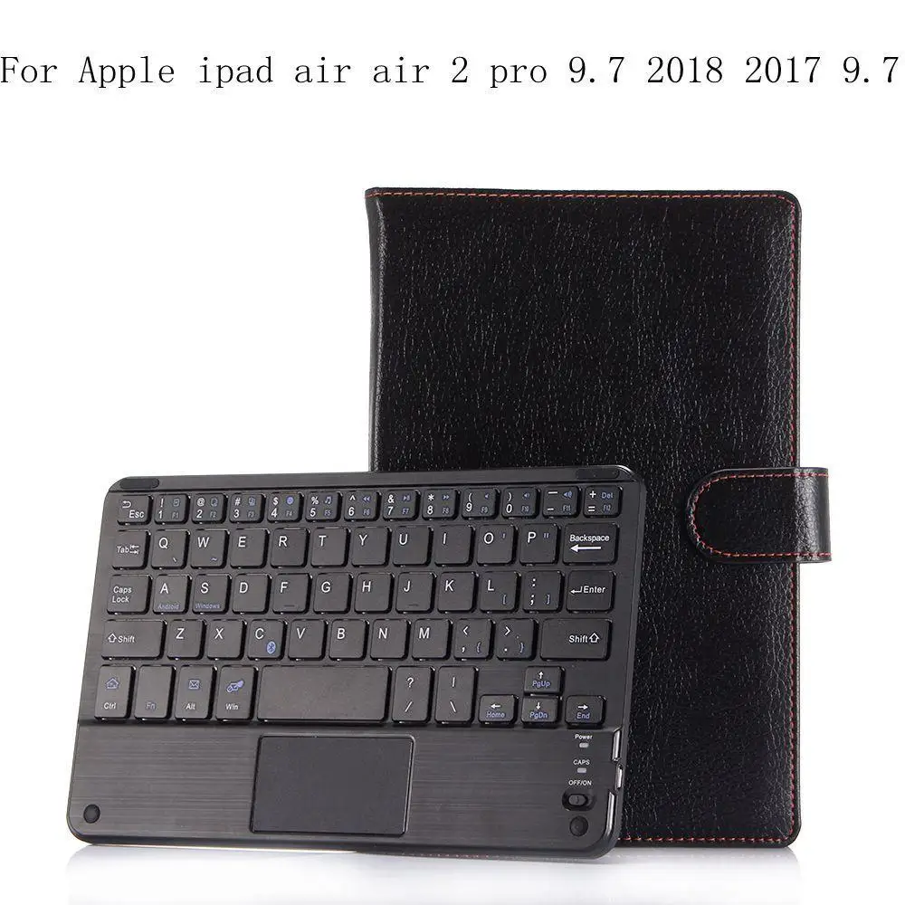 

High Quality Smart Fold PU Leather Cover Case For Apple ipad air air 2 pro 9.7 2018 2017 9.7 Bluetooth Keyboard Case+gifts