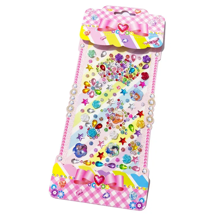 3   Diy Jewelry Accessories Stickers Colorful Rhinestones Acrylic Crystal Drill Pearl Sticker Mobile Phone Car Handmade Decoration