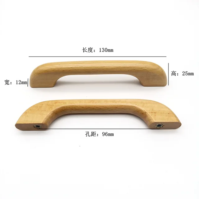 High Quality Wood Handles for Drawer,Bedroom Wardrobe Bedside Cabinet Pull Furniture Door Smooth Knob Cupboard Desk 6