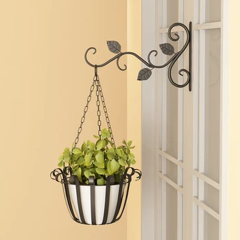 

Plant Stand Flower Pot Hanging Basket Hanger For Flower Pots Home Garden Decor Iron Plant Wrought Display Stand Flower Stand